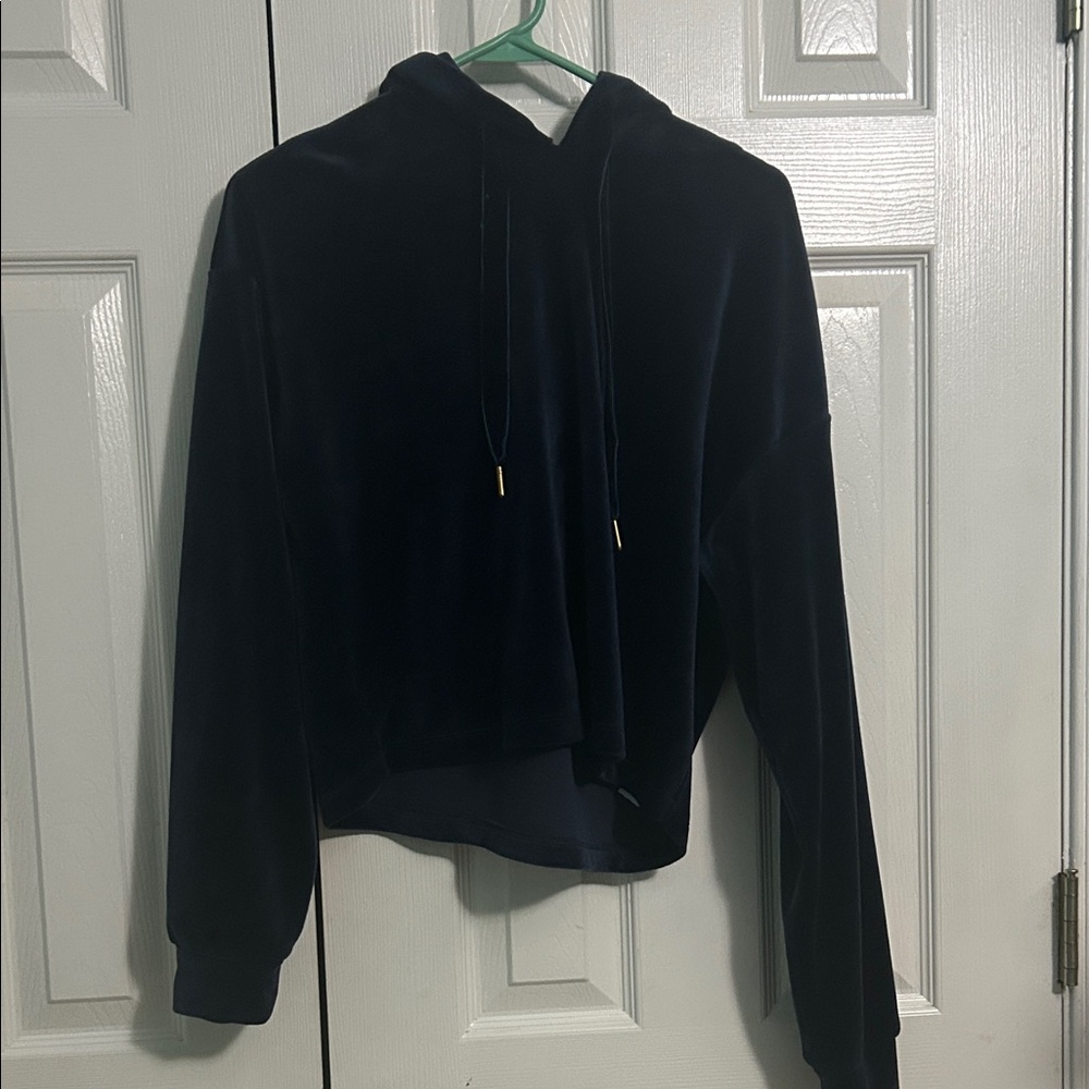Forever 21 Navy Blue Hoodie Blazer